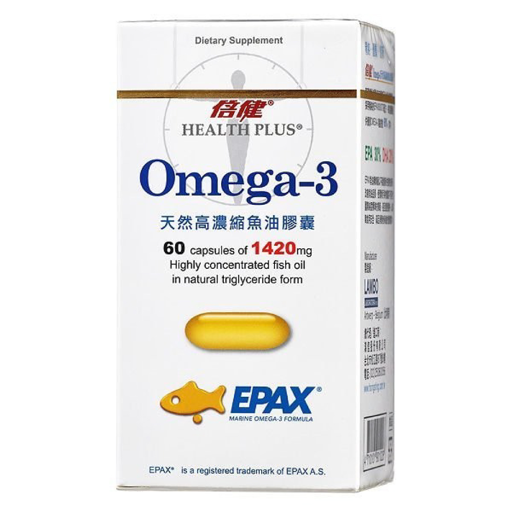 倍健 Omega-3 天然高濃縮魚油膠囊 60粒