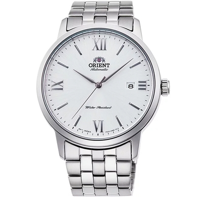 ORIENT 東方 DATE系列 紳士機械錶 送禮推薦-銀x白/41.6mm RA-AC0F10S