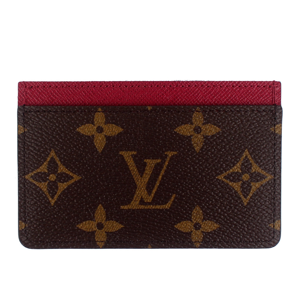 LV M60703 Monogram 經典LV花紋三層名片夾