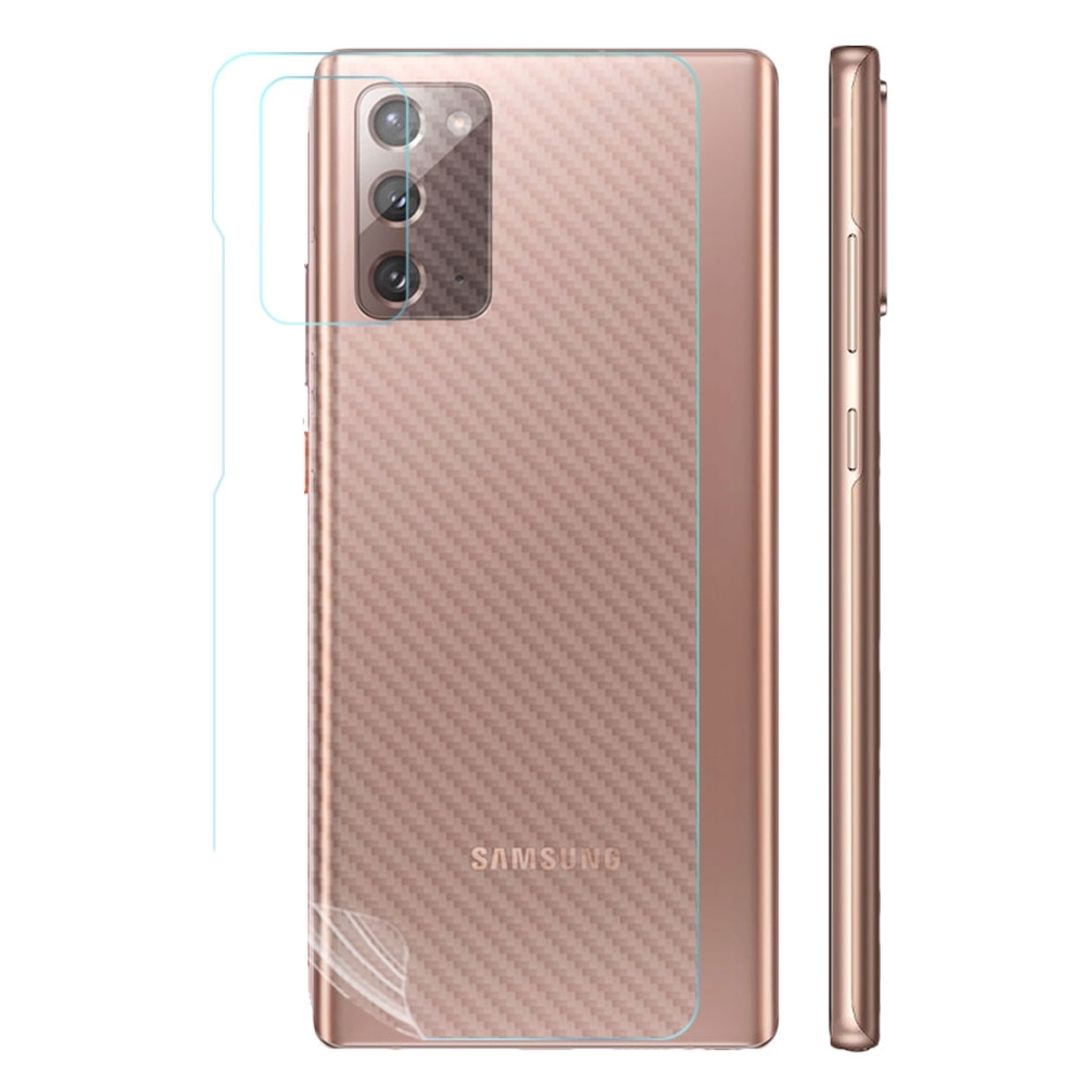 O-one大螢膜PRO Samsung三星 Galaxy Note20 5G 全膠背面保護貼 手機保護貼-CARBON款