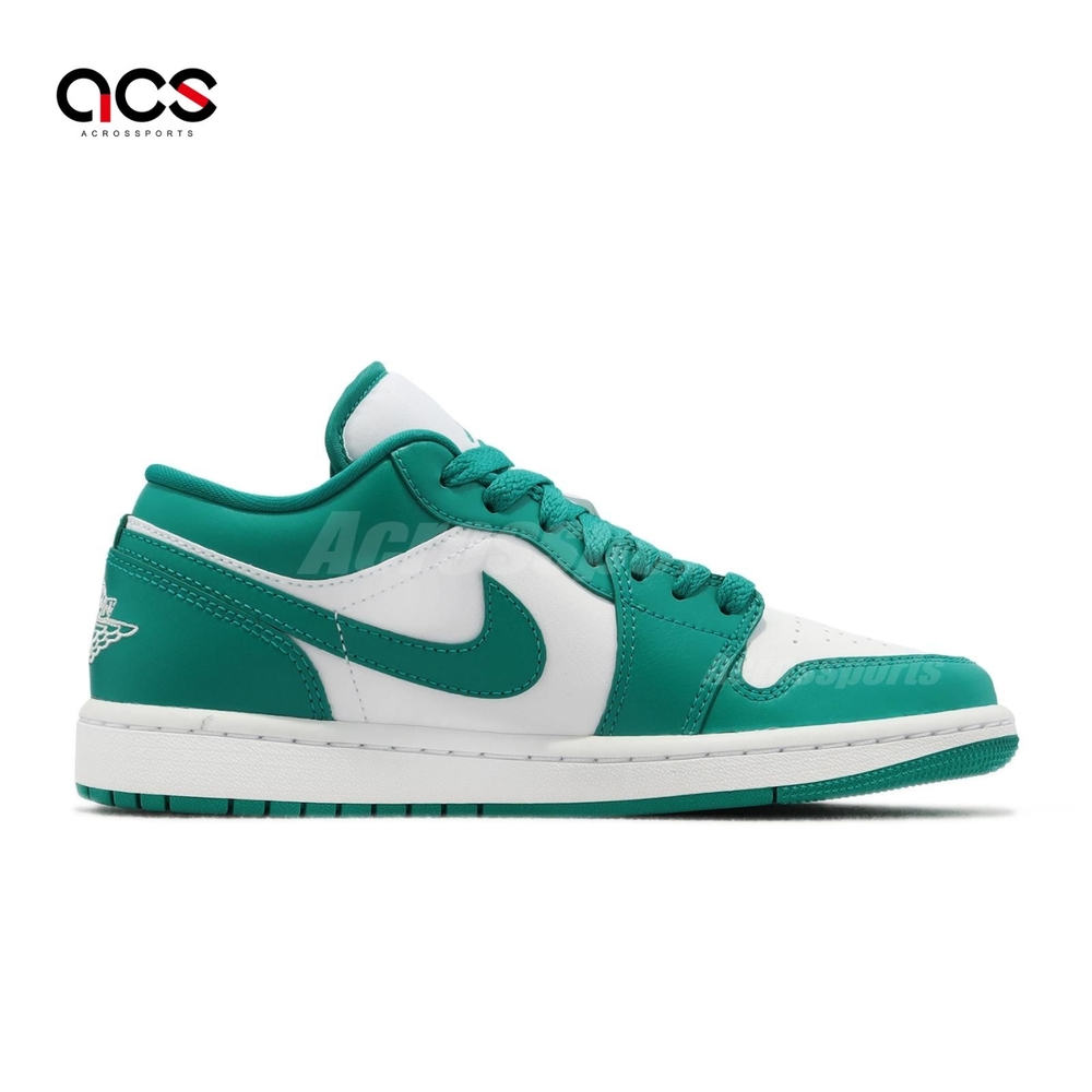 Nike Wmns Air Jordan 1 Low 男女鞋白綠松石Turquoise 經典1代低筒