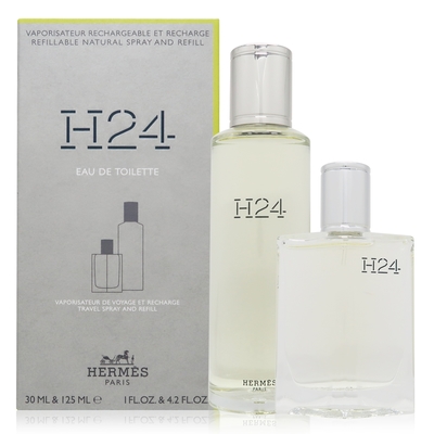 hermes 愛馬仕 h24 淡香水 edt 30ml + 125ml 補充瓶 (平行輸入)