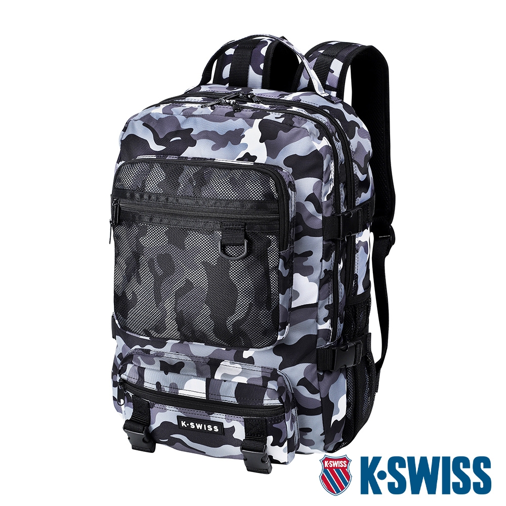 K-SWISS Active Backpack機能後背包-迷彩