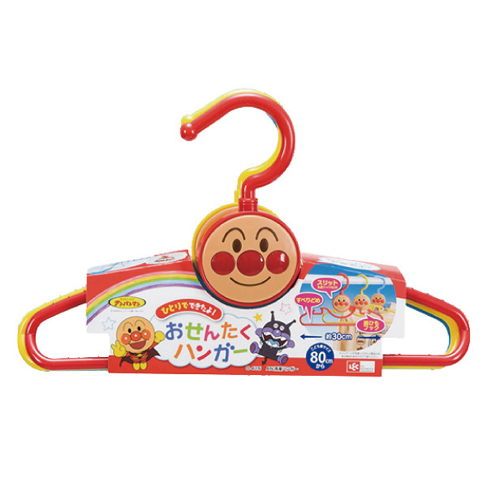 ANPANMAN 麵包超人-AN麵包超人兒童衣架3入組