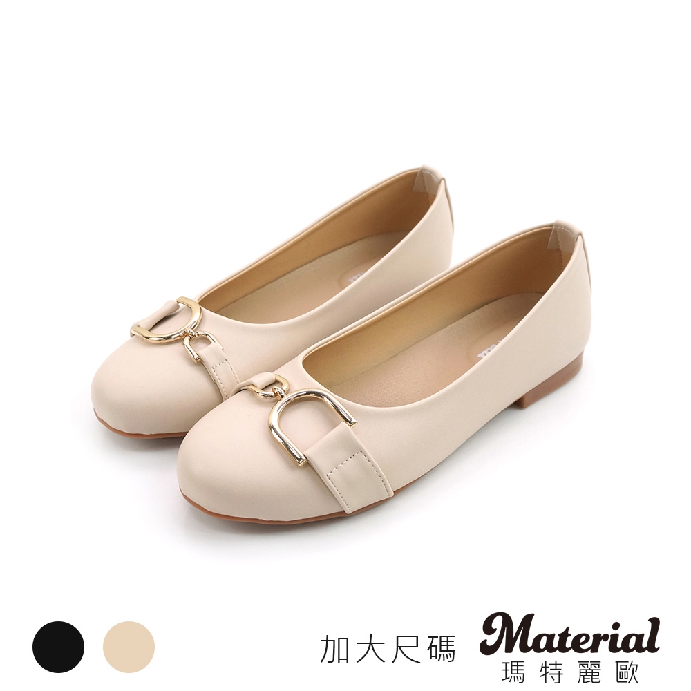 Material瑪特麗歐 MIT包鞋 加大尺碼優雅銜扣包鞋 TG52907