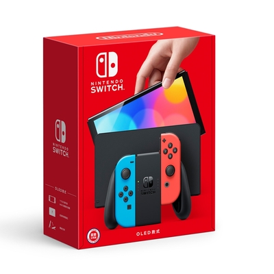 Nintendo Switch OLED 款式公司貨主機(紅藍色)