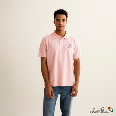 Arnold Palmer -男裝-經典品牌LOGO刺繡POLO衫-粉色