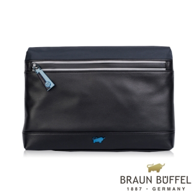 【總代理 BRAUN BUFFEL 德國小金牛】丹尼-N手拿包-藍色/BF339