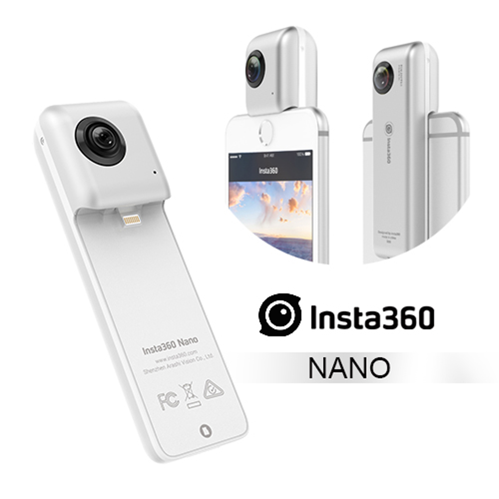 Insta360 Nano 全景高畫質攝影機(公司貨) 贈藍芽自拍棒| Insta360 全景