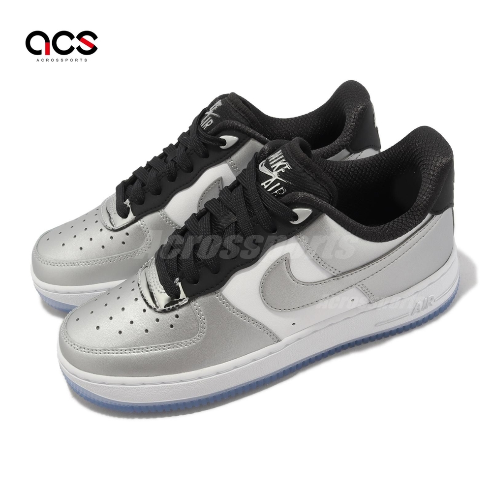 Nike Wmns Air Force 1 07 SE 女鞋銀黑冰底金屬感AF1 DX6764-001