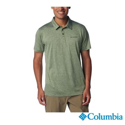 Columbia哥倫比亞 男款- Columbia Hike快排短袖POLO衫-綠色 UAE36140GR/IS