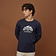 GIORDANO 男裝ACTIVITIES印花長袖上衣 - 02 深藍 product thumbnail 1