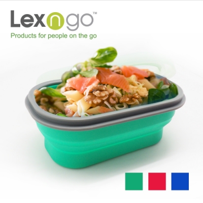Lexngo 矽膠蓋可摺疊餐盒(小)