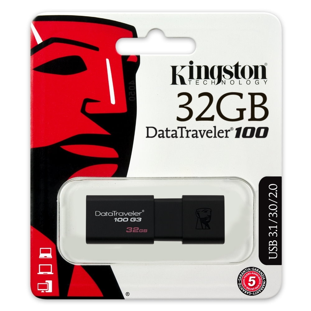 金士頓 Kingston DataTraveler 100 G3 USB3.0 32GB隨身碟