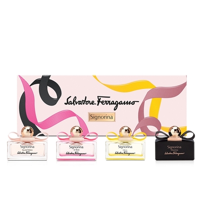 【SALVATORE FERRAGAMO】經典女伶迷你香水禮盒(5ml*4入)