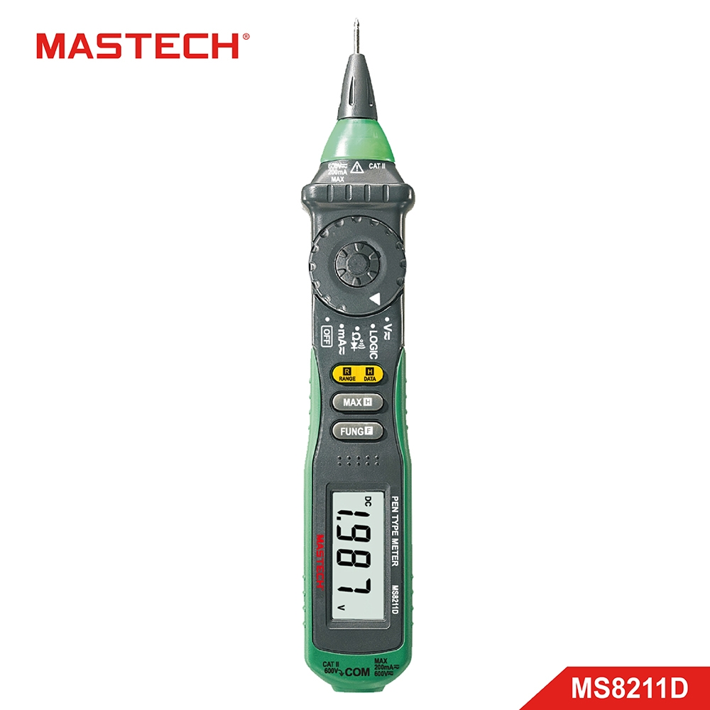 MASTECH 邁世 MS8211D 筆形萬用表 NCV 直交流電壓+電流測試 邏輯位準測試