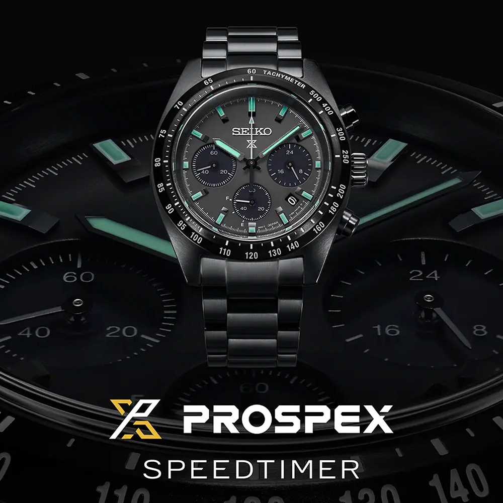 SEIKO 精工 Prospex SPEEDTIMER 黑潮夜視 太陽能計時錶 送禮首選 (SSC917P1/V192-0AF0SD)_SK045