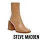 STEVE MADDEN-DUCHESS 蛇紋小方頭厚底靴-棕色 product thumbnail 1