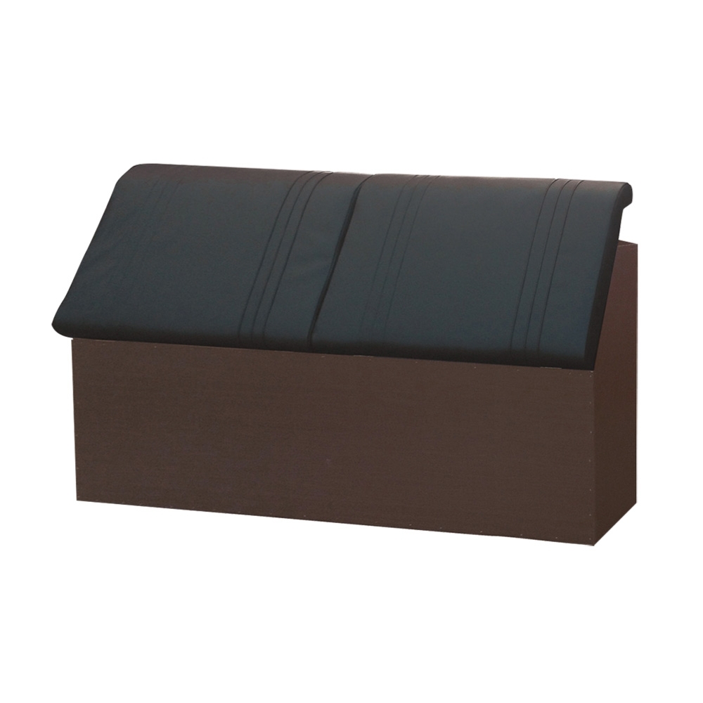 綠活居 魯達 現代5尺皮革雙人床頭箱(二色可選)-151.5x35x97cm免組