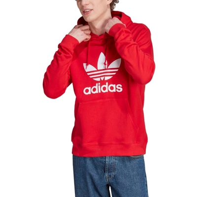 【Adidas 愛迪達】 TREFOIL HOODY 連帽長袖T恤 男 - IM4497