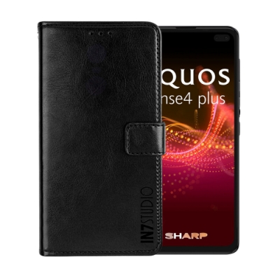 IN7 瘋馬紋 SHARP AQUOS sense4 plus (6.7吋) 錢包式 磁扣側掀PU皮套 吊飾孔 手機皮套保護殼
