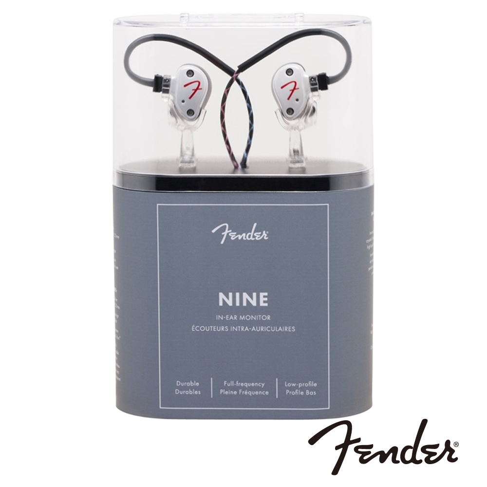 Fender NINE IEM 入耳式監聽耳機｜珍珠白