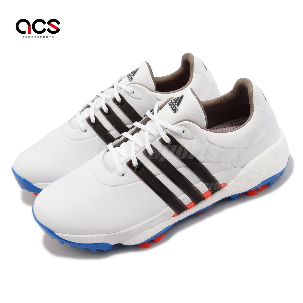 adidas 高爾夫球鞋Tour 360 22 男鞋白黑鞋釘緩震海外限定愛迪達GV7244
