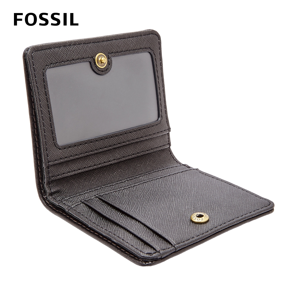FOSSIL Madison 真皮經典短夾-黑色SWL2229001 | 中夾/短夾| Yahoo奇摩