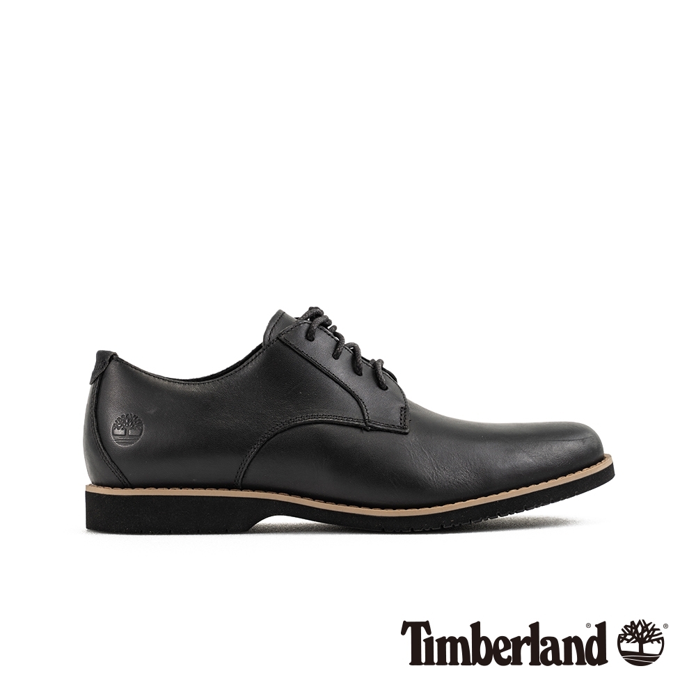 Timberland 男款黑色全粒面休閒鞋|A1XSX