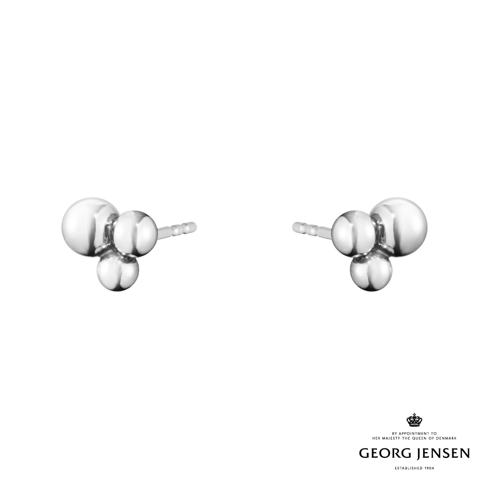 Georg Jensen 喬治傑生 MOONLIGHT GRAPES 硫化純銀耳環