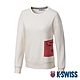 K-SWISS  Sweatshirt 刷毛圓領上衣-女-米白 product thumbnail 1