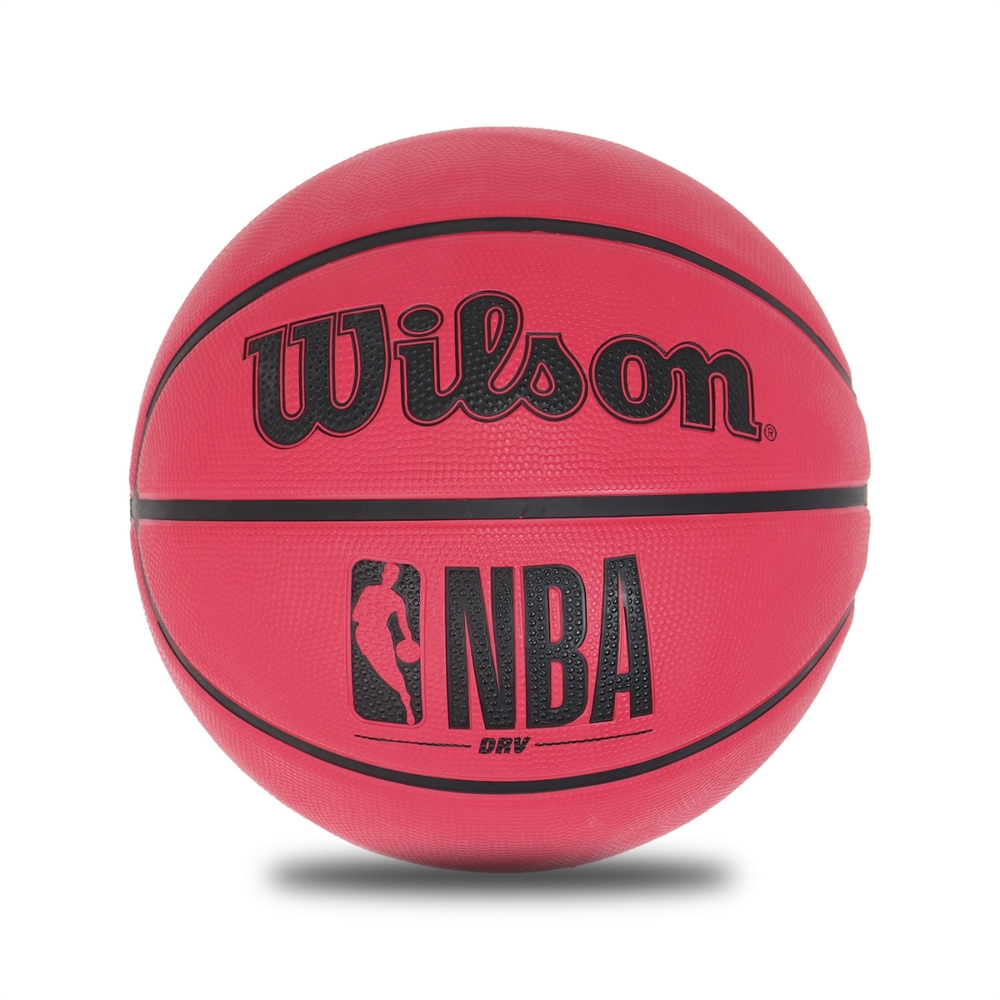 Wilson NBA NO 7 桃紅 黑 DRV系列 7號球 籃球 橡膠 室外用球 WTB9303XB07