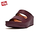 【FitFlop】SHUV TWO-BAR LEATHER SLIDES 簡約造型雙帶涼鞋-女(梅紅色) product thumbnail 1