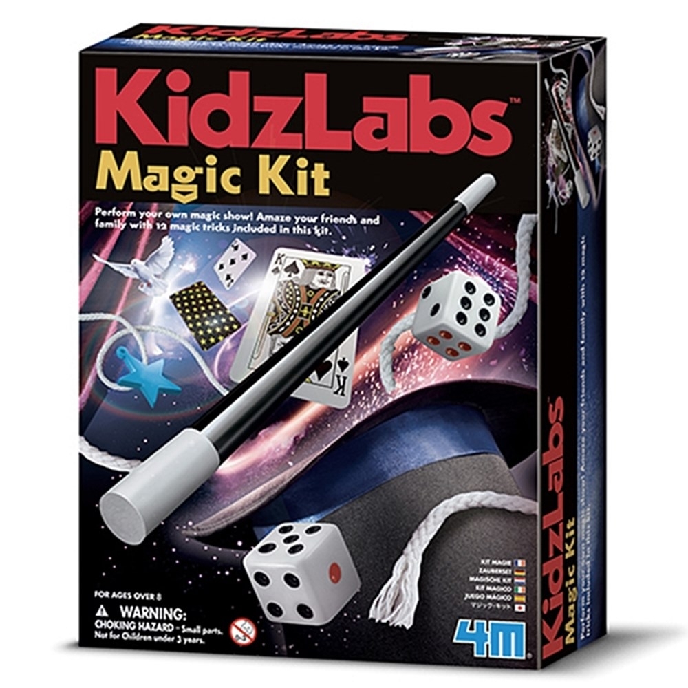 4m科學探索kidzlabs Magic十二種兒童魔術師道具00 即魔術棒逃脫術x光透視跳牌骰子撲克牌 科學玩具 Yahoo奇摩購物中心