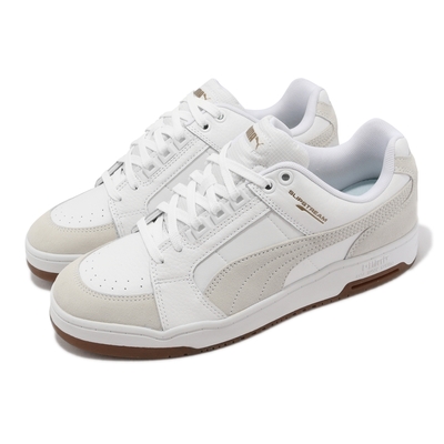 Puma 休閒鞋 Slipstream Lo Suede FS 男鞋 女鞋 白 灰 復古 麂皮 小白鞋 38569401