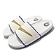 Nike 拖鞋 Offcourt Slide 套腳 穿搭 男女 輕量 舒適 大logo 避震泡棉 情侶款 白 金 DH8081-100 product thumbnail 1