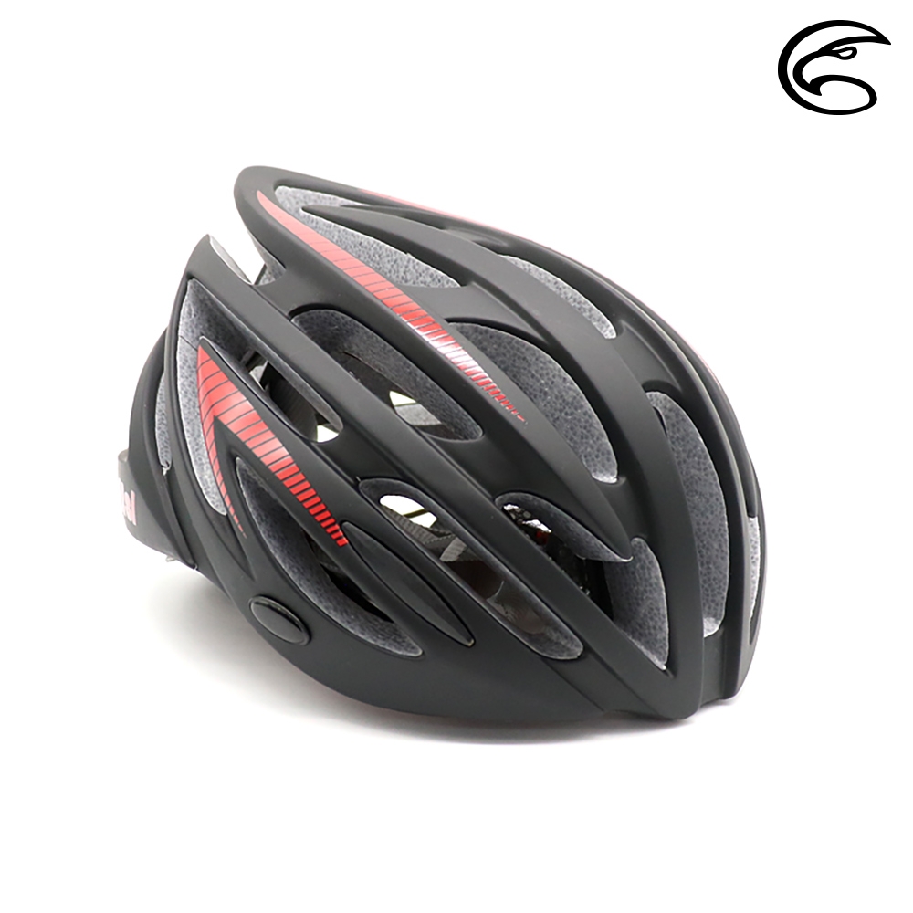 【ADISI】自行車帽 CS-6000 / 霧黑-紅