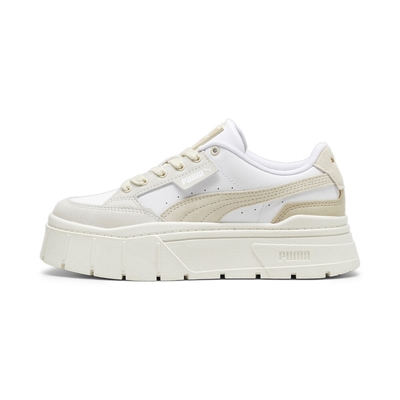 PUMA Mayze Stack Luxe Wns 女休閒鞋-白米灰-38985310