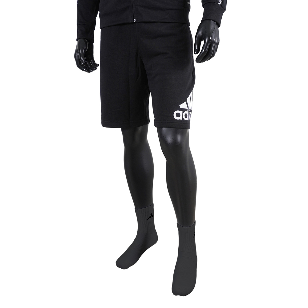 Adidas M Mh Bosshortft [DX7662] 男 短褲 運動 休閒 法國棉 舒適 柔軟 黑白