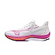 Mizuno Wave Rebellion Sonic [J1GD233072] 女 慢跑鞋 運動 輕量 彈力 白 粉紅 product thumbnail 1