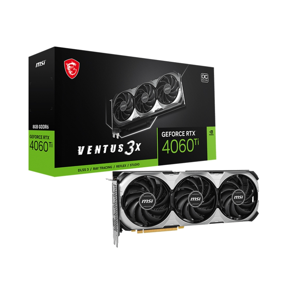 微星RTX 4060 Ti VENTUS 3X 8G OC 顯示卡| RTX 30系列| Yahoo奇摩購物中心