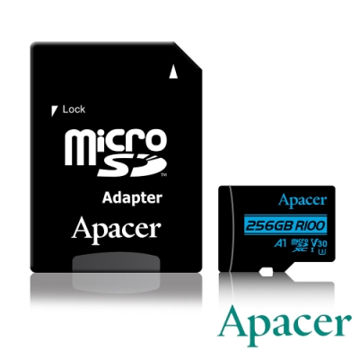 Apacer宇瞻 256GB MicroSDXC UHS-I U3 記憶卡