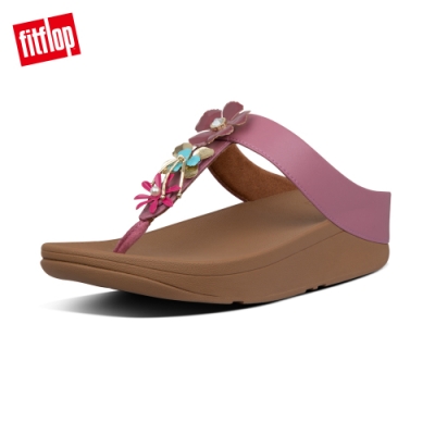 FitFlop FINO METALLIC FLOWER TOE-THONGS 金屬花飾夾腳涼鞋-女(櫻花粉)