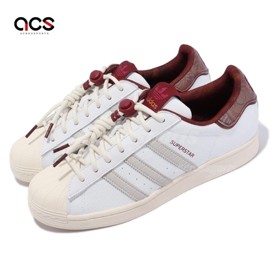 adidas 休閒鞋 Superstar 男鞋 女鞋 白 酒紅 CNY 新年 囍 三葉草 愛迪達 IF2577