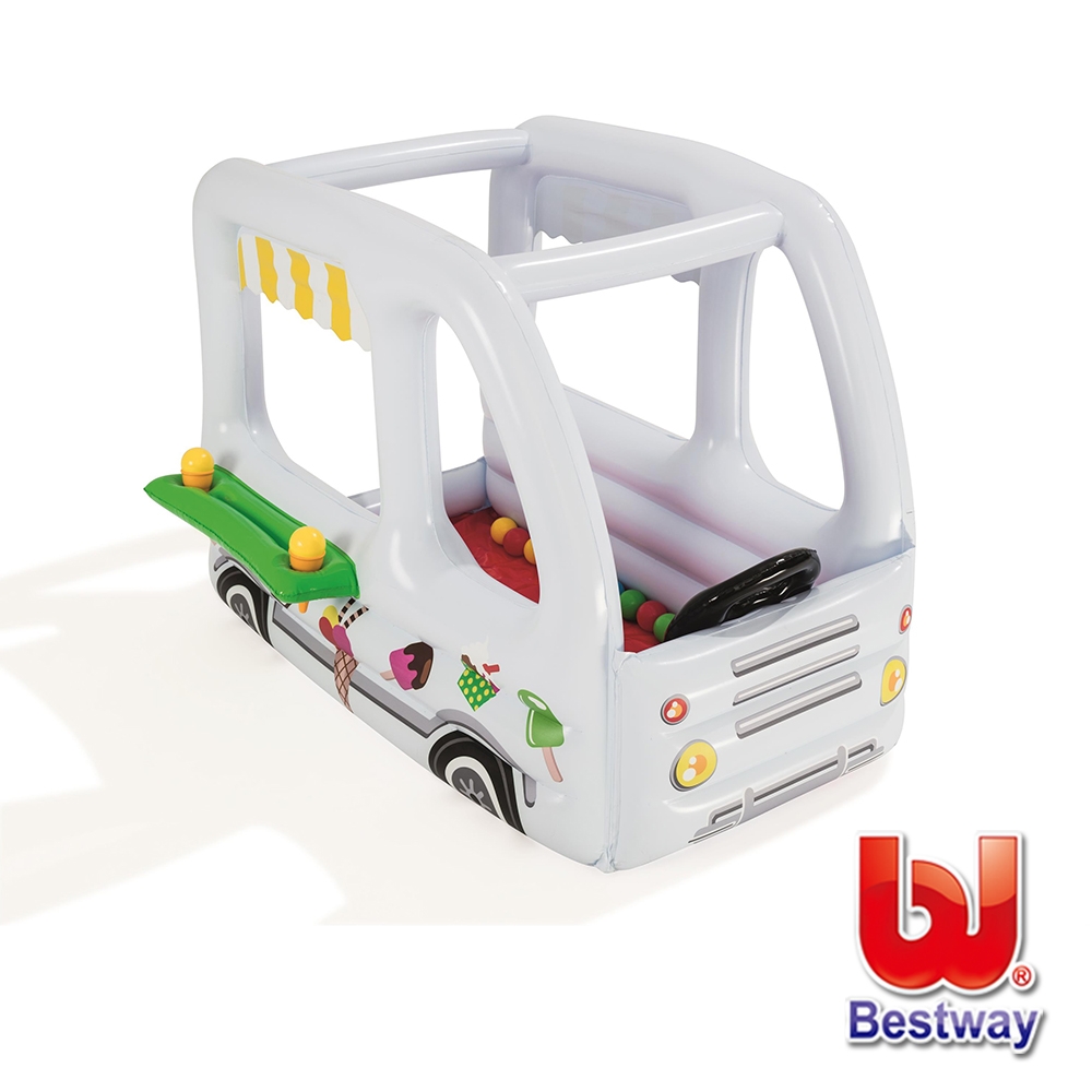 凡太奇 Bestway。小小店長冰淇淋車充氣球池 52268