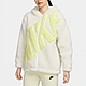 NIKE 外套 女款 運動連帽外套 AS W NSW SHERPA JKT GCEL 白黃 FZ6536-133 (2S3558) product thumbnail 1