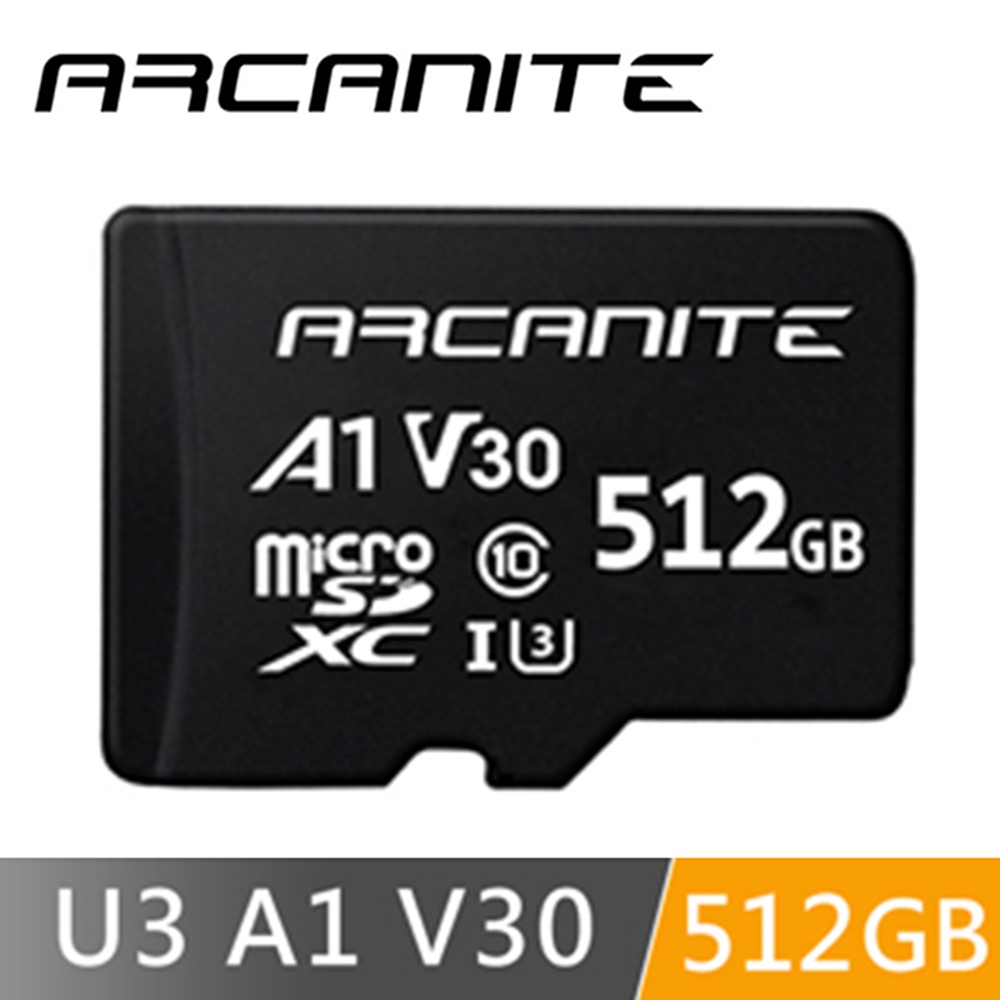 ARCANITE  MicroSDXC U3 V30 A1 512GB 記憶卡