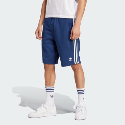 adidas 愛迪達 短褲 男款 運動褲 國際碼 3-STRIPE SHORT 藍 IM9424