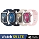 Apple Watch S9 LTE 41mm 鋁金屬錶殼搭配運動型錶帶 product thumbnail 1