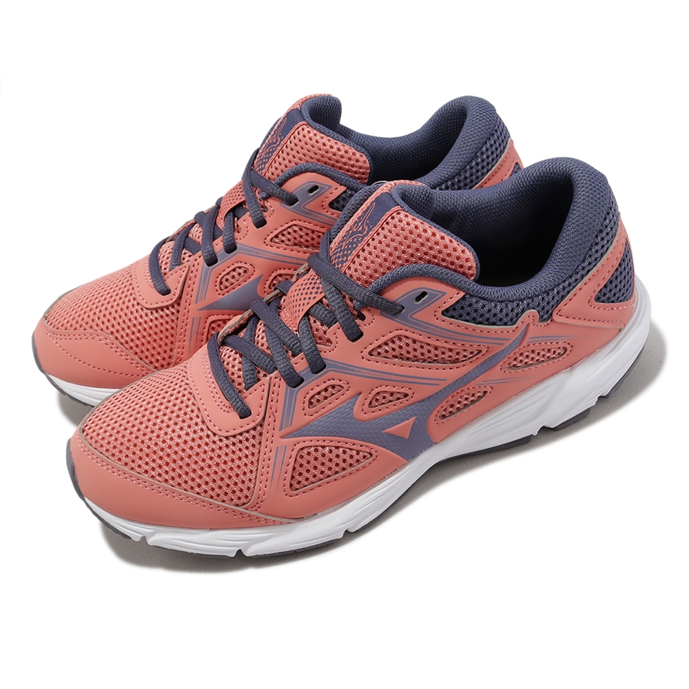 Mizuno 慢跑鞋 Spark 8 女鞋 粉 灰 緩衝 基本款 運動鞋 美津濃 K1GA2304-74